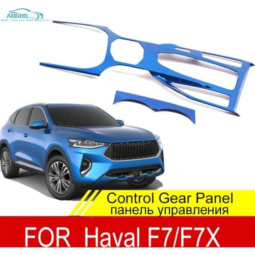 For Haval F7 F7X 2018 2019 2020 Car Central Control Gear Panel Decorative Frame Covers Sticker Auto Interior Accessories