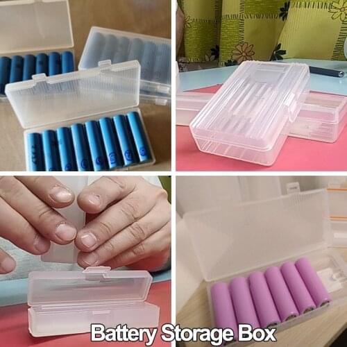 ALL IN Battery Case for 18650 26650 16340 Battery Holder Storage Box for 2 4 8 AA AAA Rechargeable Battery Container Organizer
