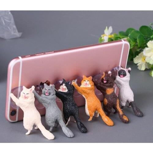Cat Phone Holder Tablets Desk Stand Sucker Support Smartphone Holders Party Gifts For Guests Home Decor
