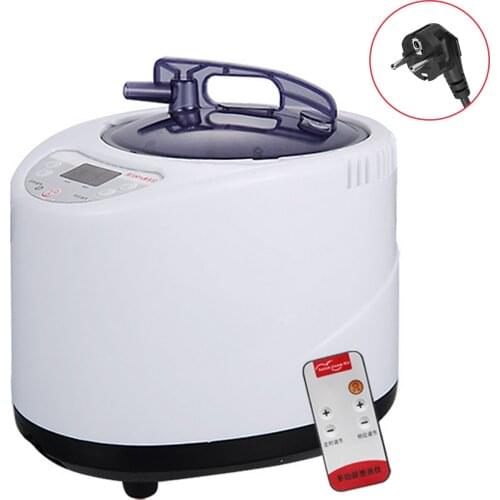 2.6L Sauna Steamer Pot Generator Steam SPA Pot Machine with Remote Control for Home Large Sauna Steamer Body Therapy EU Plug