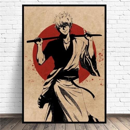Gintama Anime Canvas Painting Wall Anime Art Pictures Prints Home Decor Wall Poster Decoration For Living Room