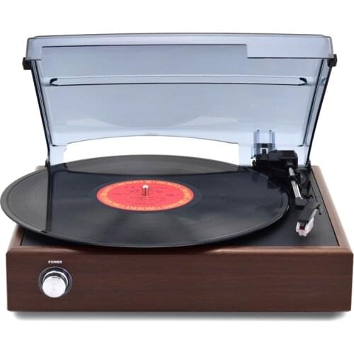 Desktop LP retro vinyl record player, antique gramophone, American home Bluetooth speaker, revolutions: 33/45/78