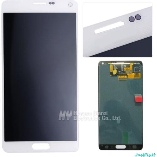 Original For Samsung Galaxy Note 4 N910 N910C N910A N910F N910H LCD Dispaly Touch Screen Digitizer Replacement Super Amoled