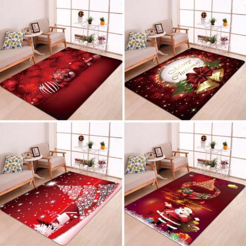 Christmas Tree Soft Skirt Floor Mat Cover Plush Rug XMAS Party Home Decor