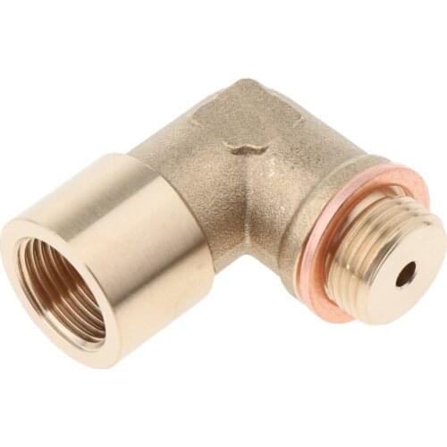 Extension Extender M18 X 1.5 Bung Test Pipe with 90 Degree Angle