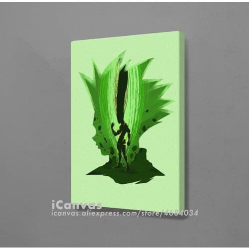 Ultimate Gon hxh hunter x hunter Poster Framed Wooden Canvas Wall Art Decoration Prints Living Room Home Frame Decor Painting
