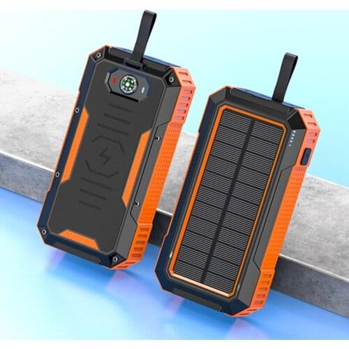 15W Fast Qi Wireless Charger Solar Power Bank 50000mAh 22.5W Fast Charging Powerbank for iPhone 12 Samsung S21 Xiaomi Poverbank