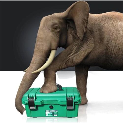 LAOA Waterproof Tool Kit 15"/17"/19" Tool box Two Layers Seal box Shockproof Case Plastic Toolbox Portable Suitcase for Tools