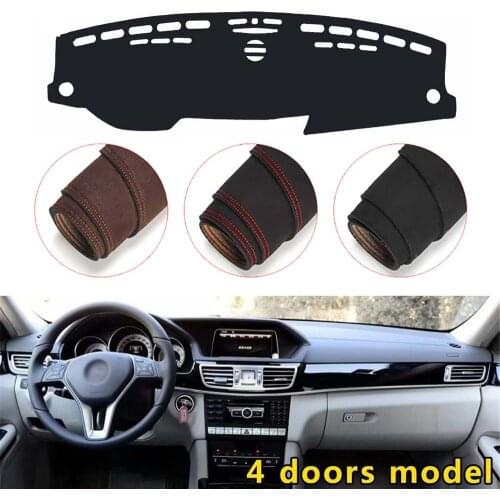 Console Dashboard Suede Mat Protector Sunshield Cover Fit For Mercedes Benz E class w212 E200 E250 E300 E350 2009-2015