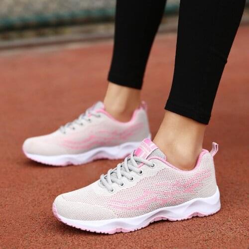 New Sneakers Women Lightweight Sport Shoes Women 2021 Running Basketball Sneakers Ladies Mesh Breathable Casual Walking Shoes Wo