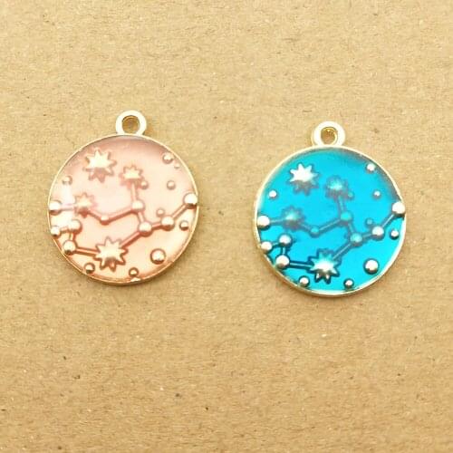 10pcs 14x19mm enamel universe charm for jewelry making and crafting earring pendant necklace bracelet charm