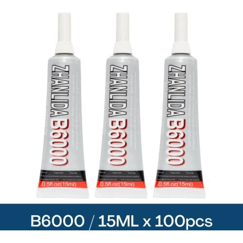 100Pcs 15ML Zhanlida B6000 Adhesive Telephone Glass Glue Repair Point Diamond Jewelry Glue Mobile Phone Touch Screen Adhesive