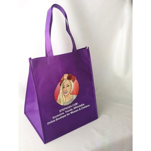 Recyclable Custom Printed TNT Euro Shopper PP Non Woven Fabric Wrapping Welcome Bag for Gifts Eco-stylish Wholesales 1000pcs/lot