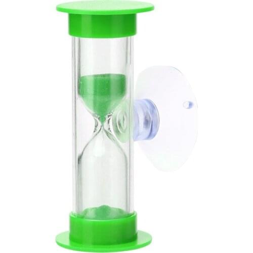 3 Min Mini Hourglass for Shower / Kids Teeth Brushing Timer with Suction Cup Lead-free Time Hourglass Thermometer Clock Watches