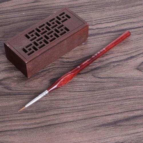 3Pcs Miniature Paint Brushes Professional Wolf Hair Fine Detailing 0~000 E56C