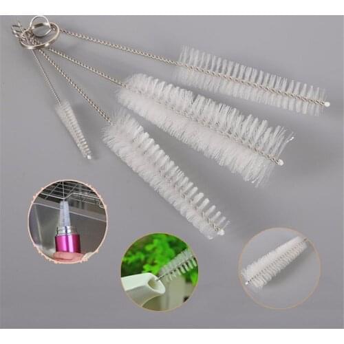 4pcs/set Nylon Kettle Bottle Cup Brush Set Baby Bottle Nipple Brushs Cleaning Cup Brush Kit