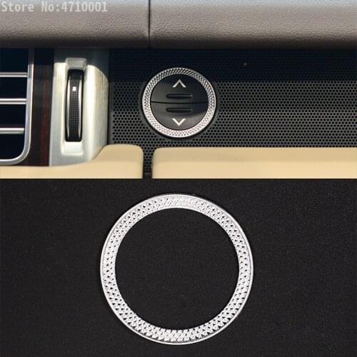 ABS Chrome Interior Start Engine Stop Ring Cover Trim 1pc For Land Rover Range Rover Vogue