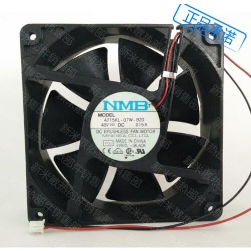 USED NMB-MAT NMB 4715KL-07W-B20 48V 0.15A 120*120*38MM cooling fan