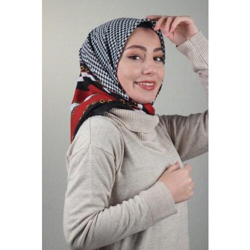 BONJELA PATTERNED COTON SCARF-DESEN-66-RENK-08