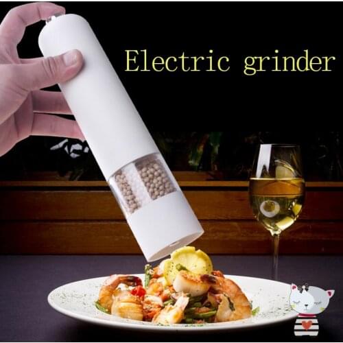 Household kitchen electric black pepper grinder sesame pepper pepper grinder pepper seasoning pot quick grinding