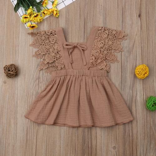 Children Girls Clothes New Flower Girl Kids Toddler Baby Princess Party Casual Tutu Dress Clothes Sundress 0-3Y