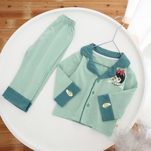 Kids Girls Sleepwear Baby Winter Cotton Long Sleeve Pajamas Sets Christmas Clothing Toddler Girls Fall Clothes 2020 1-8 Years