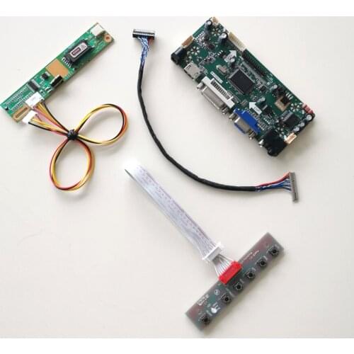 For B121EW05 V0 V1 VGA DVI CCFL LVDS 20-Pin 1280*800 12.1" MNT68676 display controller drive card LCD panel monitor DIY kit