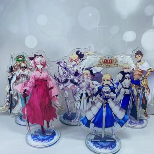 Anime Fate/Grand Order FGO Jeanne d'Arc Nero Saber Acrylic Stand Figure Collection Model Toy Gifts Desk Decoration Gifts Cosplay