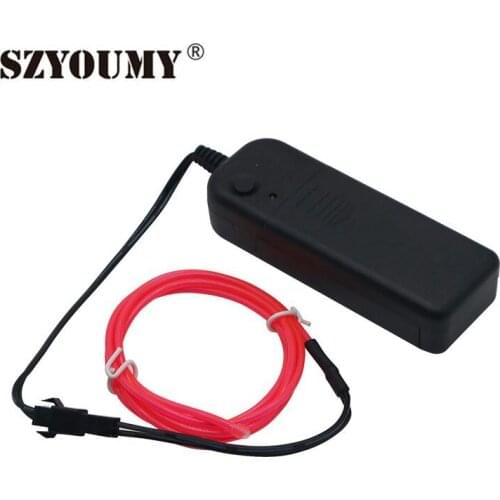 SZYOUMY 1M/2M/3M/5M Flexible Neon Light EL Wire Rope Tube Waterproof LED Strip