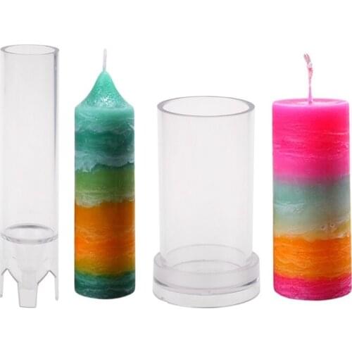 Candle Molds for Candle Making Plastic Pillar Candle Making Kit Large Cylinder Candle Making Molds DIY Candle Making