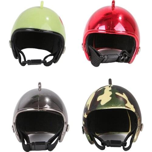 Mini Pet Chicken Helmet Funny Protective Chicken Helmet Hen Hard Bird Hat Headgear Plastic Birds Decoration Helmet Wholesale