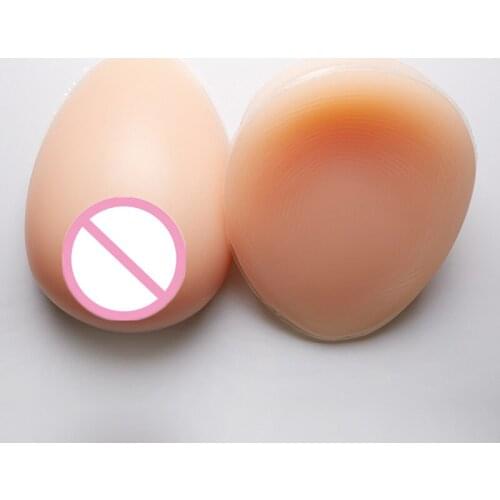 2.4kg/pair 100% Medical Silicone To Big Fake Boobs Crossdresser Closet Fake Breast Forms Bra PadsNipple Stickers Rhinestone Bra