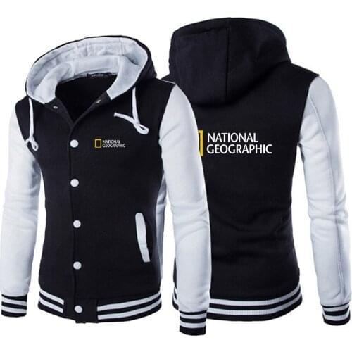 2021 New National-Geographic Spring and Autumn Uniform Coat Tracksuit Men Survey Expedition Scholar Jacket Streetwear Harajuku