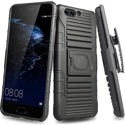 New arrival tpu pc magnetic car mount holder ring armor holster phone case for Huawei P10 plus with kickstand casing