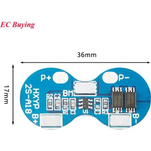 2S 7.4V 8.4V 18650 Lithium Battery Protection Board 3A 4A 5A Li-ion Lipo PCB BMS Cell Pack Overcharge Overdischarge Function