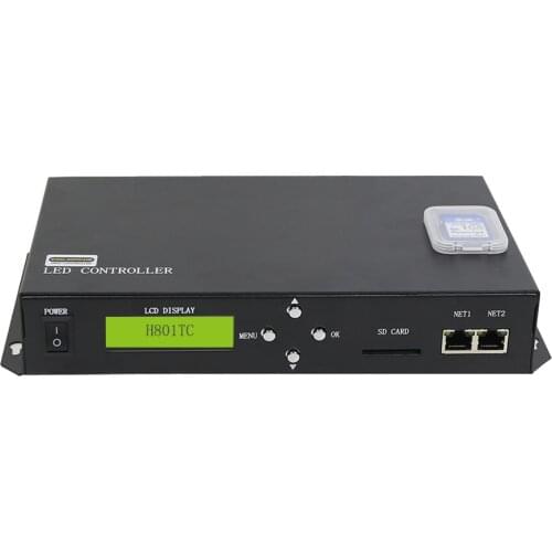 H801TC Programmable Controller PC Software DMX512 Console Max 150000pixels Master Controller Work With H802RA SD RGB Contnroller