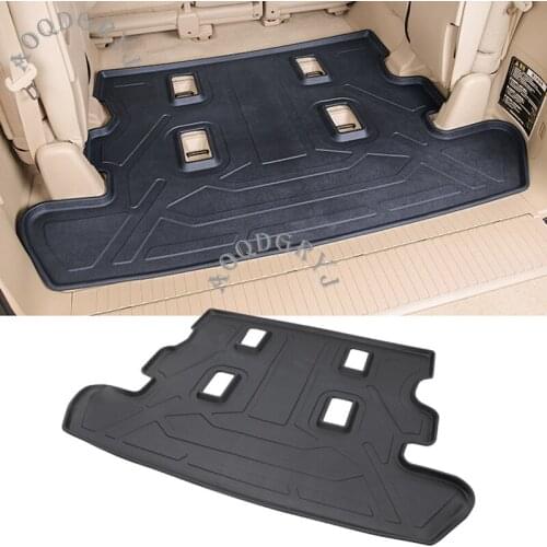 TPO Rubber Trunk Floor Mat Auto Mat All Weather Waterproof Fit For Toyota Land Cruiser LC200 2008-2020 Car Styling Accessories