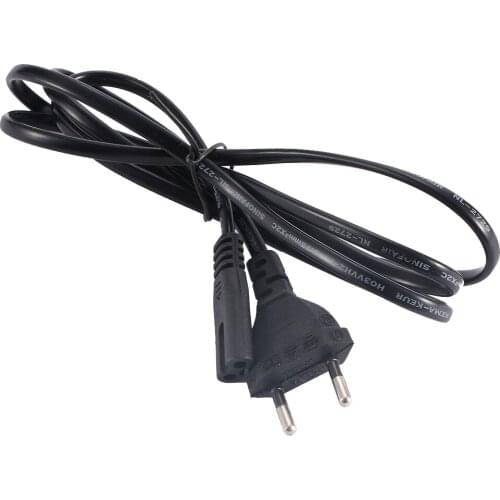 Cord Cable Lead for TV Printers Cameras C7 To EU Standard European 2-Pin Plug AC Power Cable Lead Cord 1.5M 5Ft Figure 8
