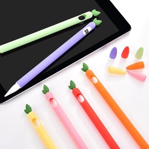 Lovely Silicone Case For Apple pencil 1 2 Stylus sleeve Case For iPad Pro Stylus Pen Protective Cover For Apple Pencil 2 1 Cover