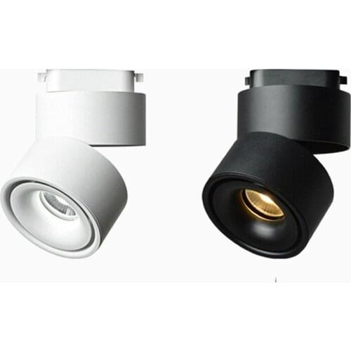 LED Track Light 5W/7W/12W AC85-265V Adjustable 90 degrees Spot light 360 Rotatable led lamp Indoor Lighting COB Track Light