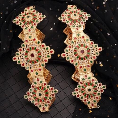 Ornate ladies wedding decorative belt European aristocratic style hollow flower wedding dress belt