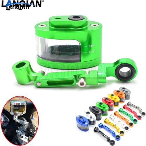 Universal Motorcycle Brake Fluid Reservoir Clutch Tank Oil Fluid Cup For Kawasaki Z1000 Z800 Z300 ZZR1400 Versys 650 ER-4N ER-6N