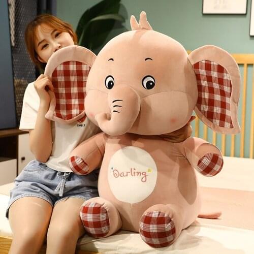 1pc 40-65cm stay Meng lovely angel elephant plush doll adorable animal toys children girl holiday gifts