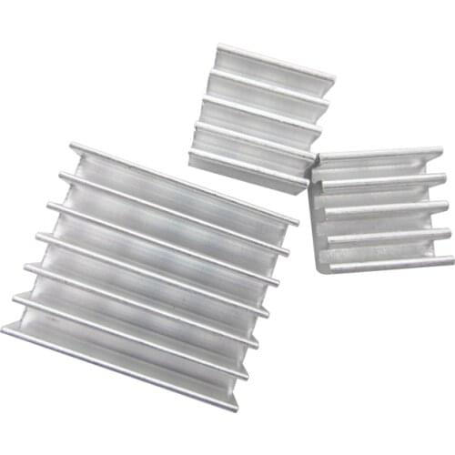 3pcs + Adhesive Raspberry Pi 3 Heatsink Cooler Pure Aluminum Heat Sink Set Kit Radiator For Cooling Raspberry Pi 2 B