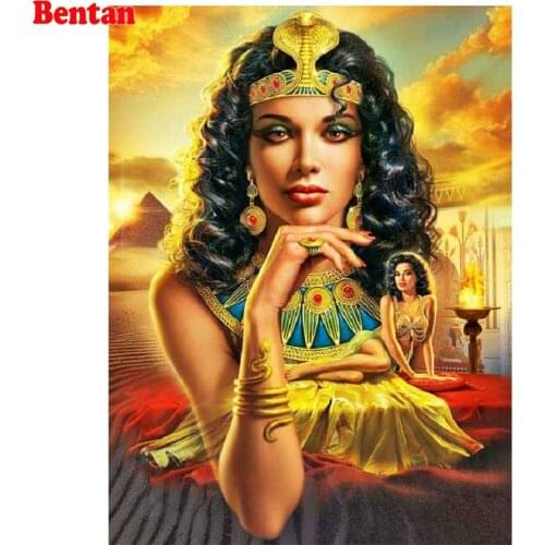 Full Square/Round Drill 5D DIY Diamond Painting Egyptian beauty Embroidery diamond mosaic Handcraft Kit Queen of egypt