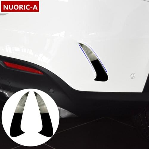 Car Styling Rear Bumper Grille Slats Spoiler Flap Wing Decoration Cover Trim Exterior For Mercedes Benz GLE Coupe C292 2015-2018