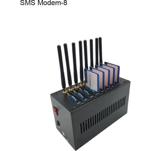 Multi SIM Card Cheap Voice Calling USSD AT Command Free Software Bulk SMS Sending 8 Port GSM Modem