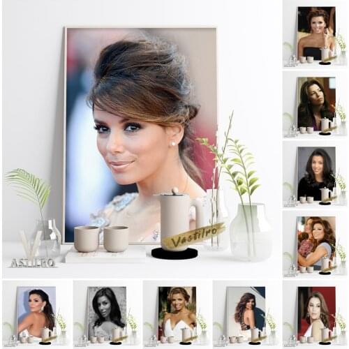 Eva Longoria Actress Star Art Prints Poster Sexy Woman Canvas Painting Bar Pub Club Wall Stickers Home Decor Fans Collect Gift