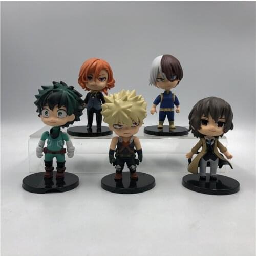 Anime My Hero Academia Figure Cross My Body PVC Action Figure Collection Decoration Himiko Toga Figurine Model Toy 5pcs/set