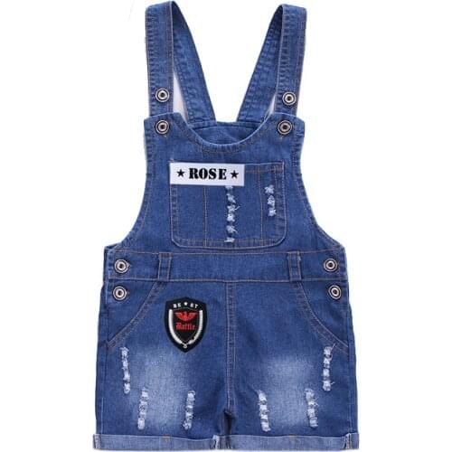 IENENS Summer Girl Cowboy Shorts Overalls Baby Infant Toddler Girls Jeans Dungarees Children Kids Denim Trousers Boys Pants